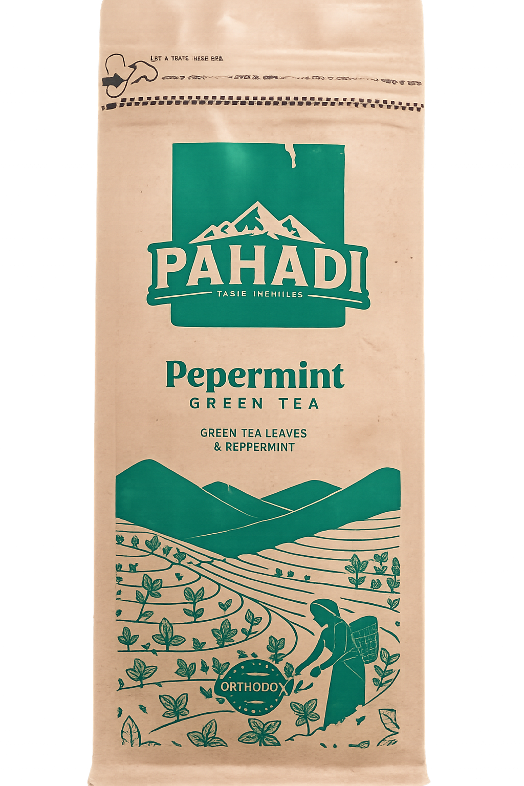 Pahadi Pepermint Green Tea Pyramid Bag 2g x 25pcs MRP 225