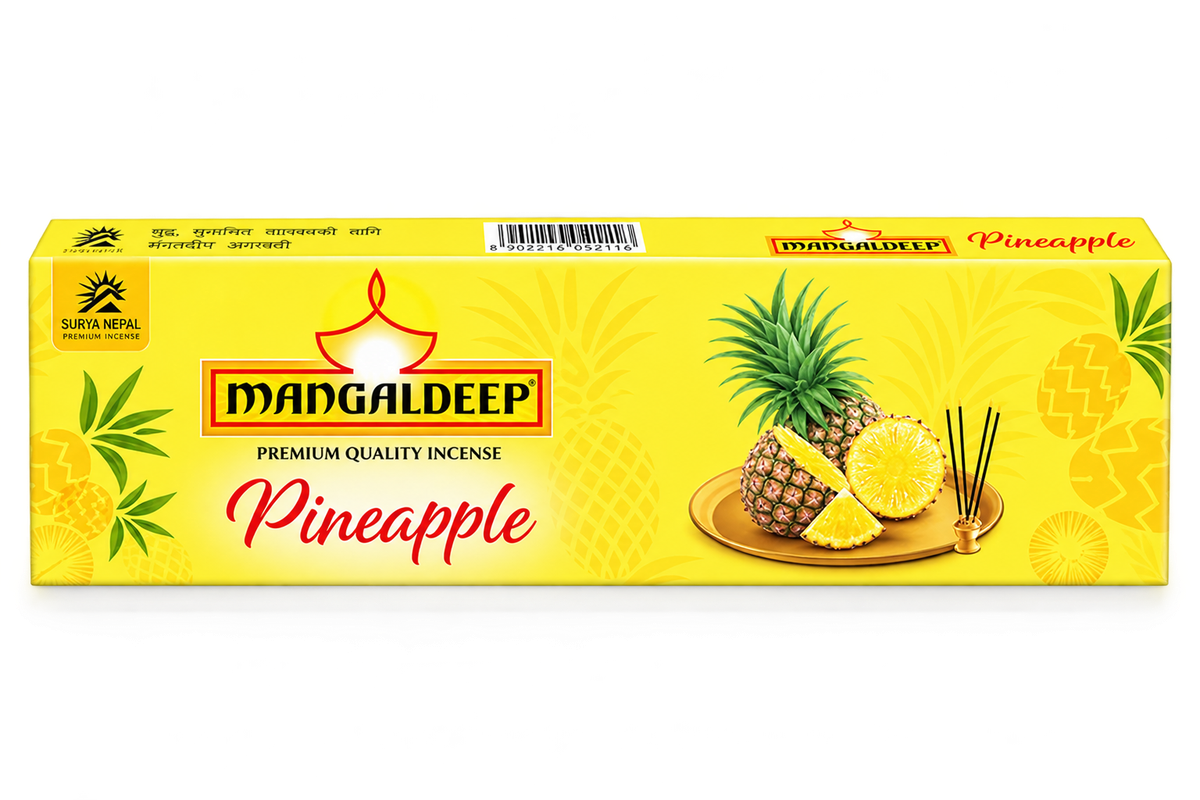 Mangaldeep Pineapple Flavor Incense Sticks MRP 20