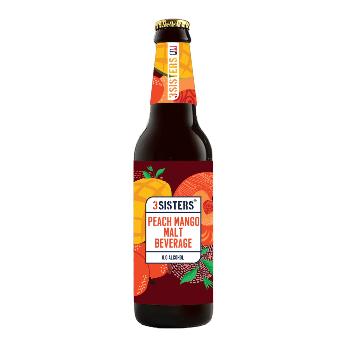 3 Sisters Malt Beverage Peach Mango Flavor 330ml MRP 185