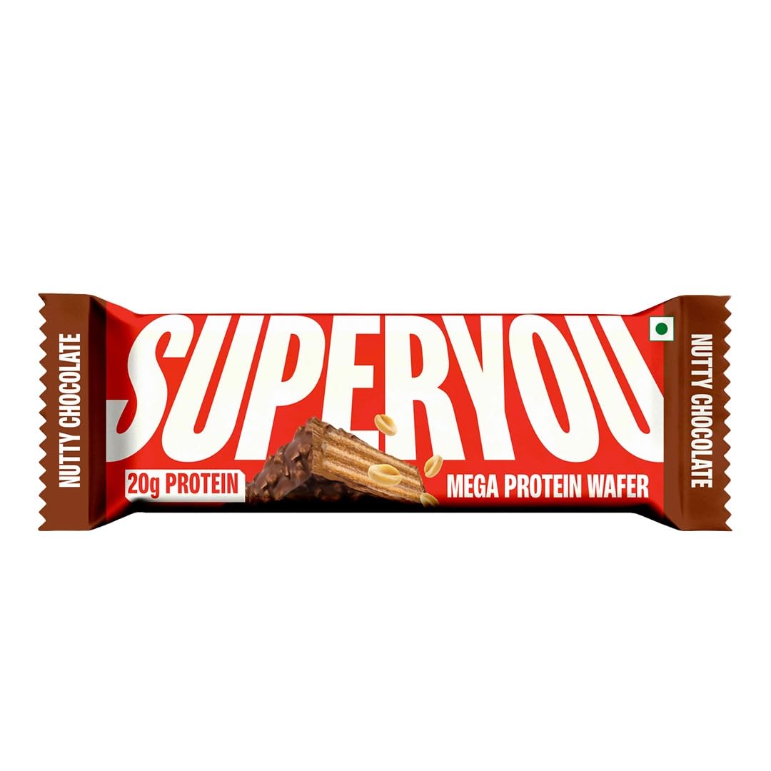 SuperYou Mega Protein Wafer Nutty Chocolate 60g MRP 249