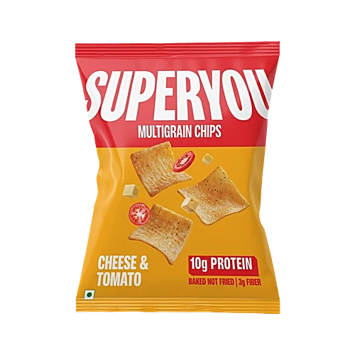 SuperYou Multigrain Chips Cheese Tomato 40 gm MRP 90