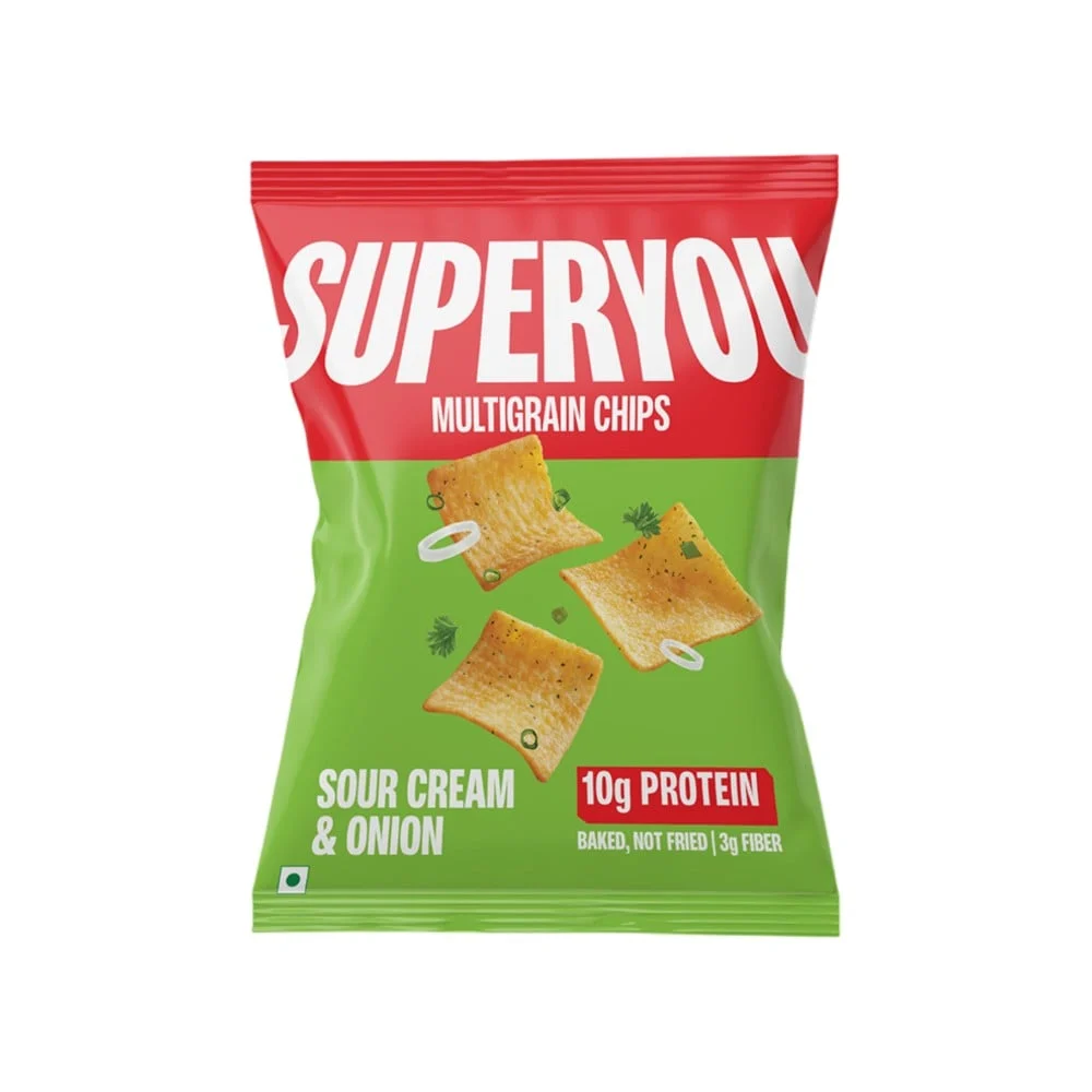 SuperYou Multigrain Chips Sour Cream Onion 40g MRP 90