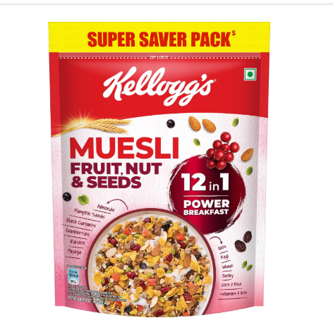 Kellogg's Muesli Fruit & Nut 500 gm Cereal MRP 675