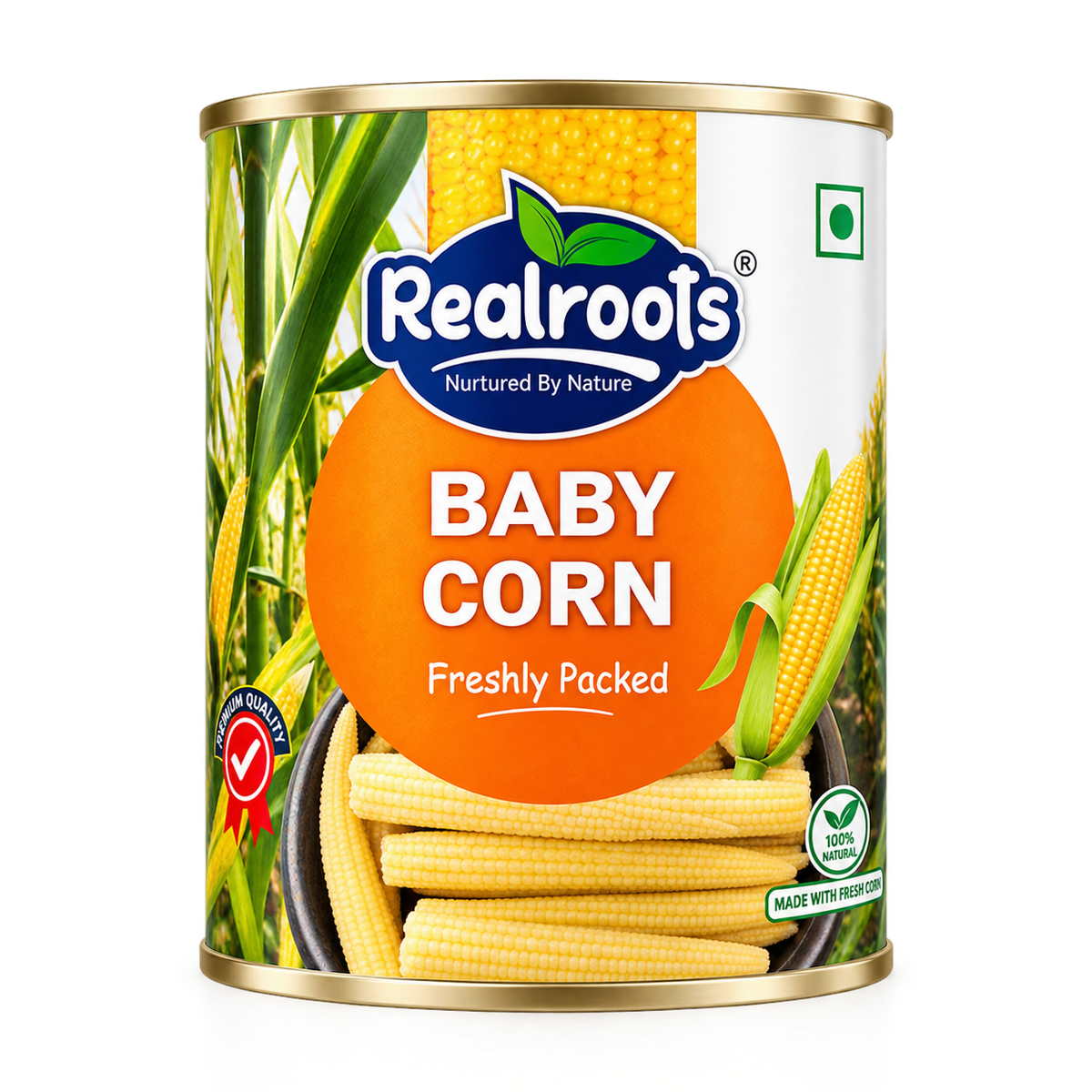 Realroots Canned  Baby Corn 800g MRP 290