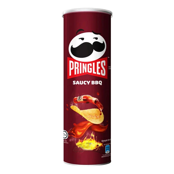 Pringles Saucy BBQ Chips 102g MRP 300