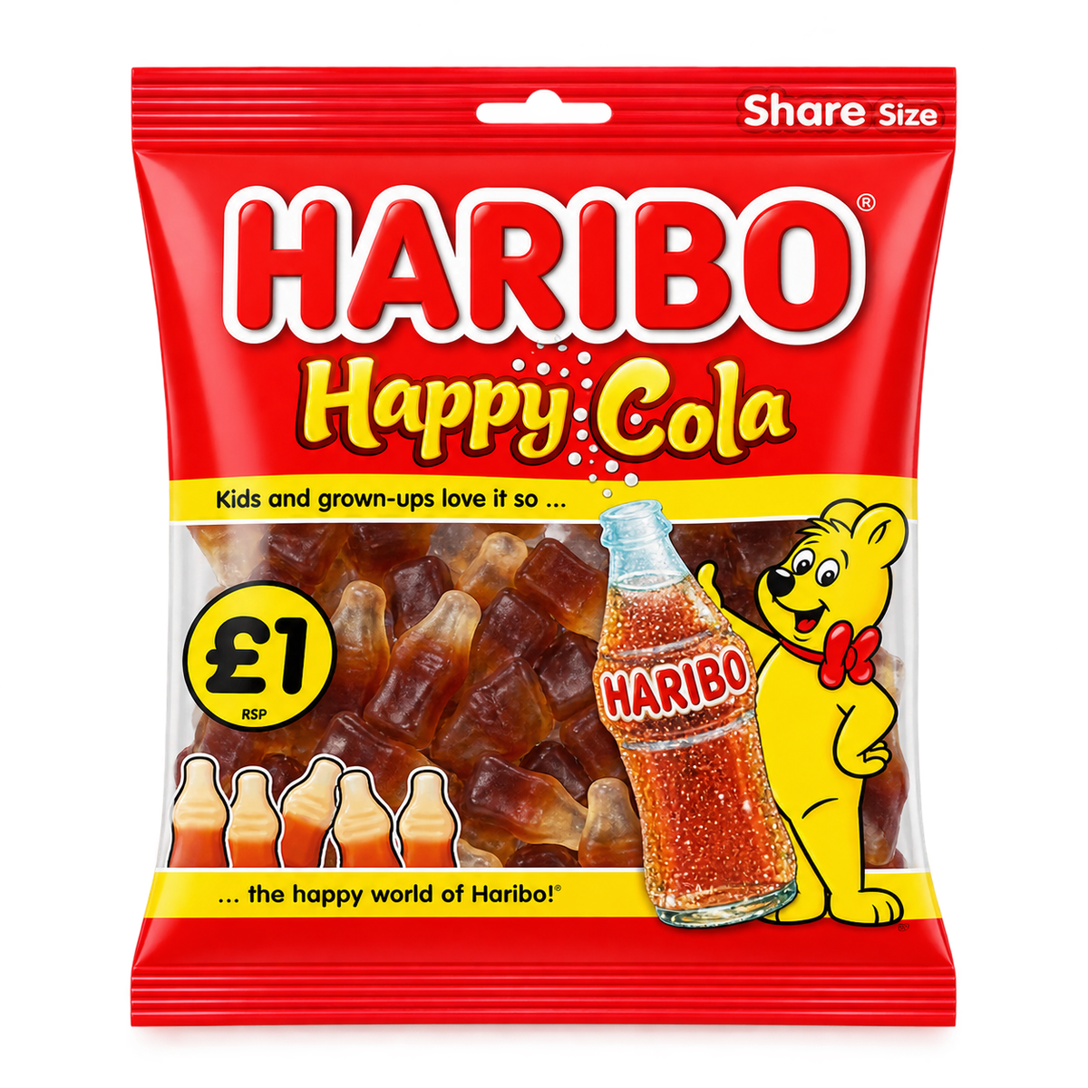 Haribo Gummy Happy Cola Chocolate 140g MRP 350