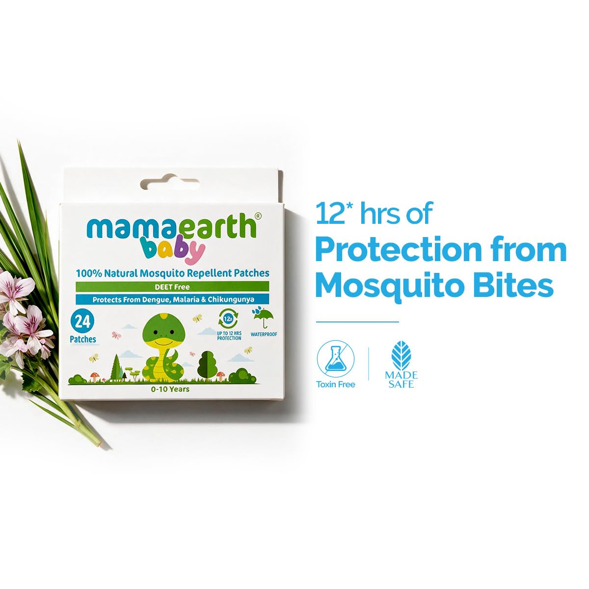 Mamaearth Natural Repellent Mosquito Patches For Babies MRP 398