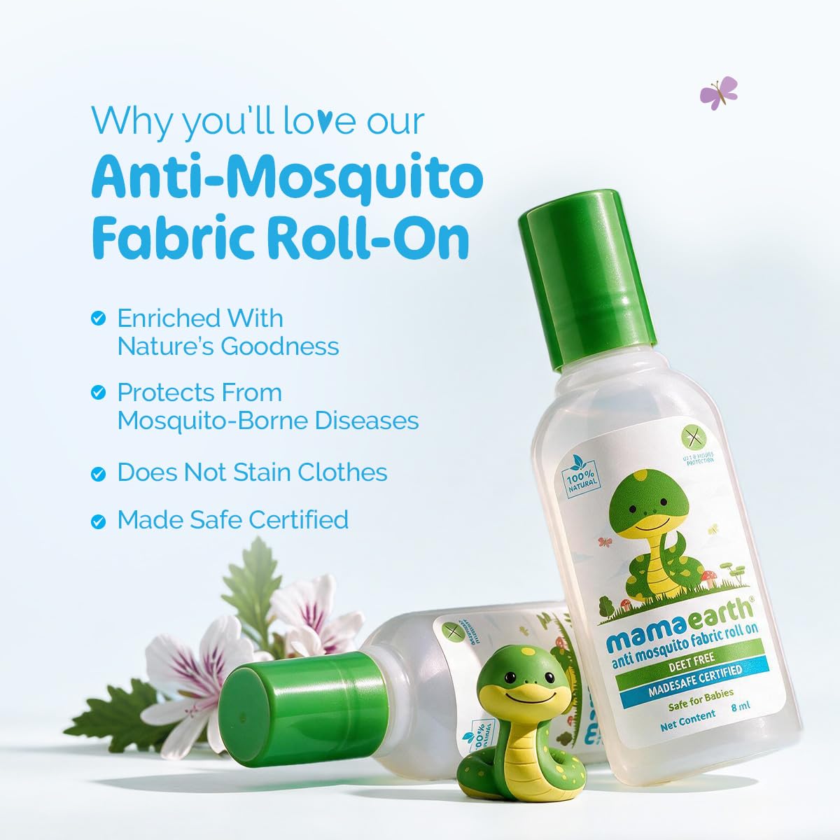 Mamaearth Anti Mosquito Fabric Roll On 8ml MRP 206