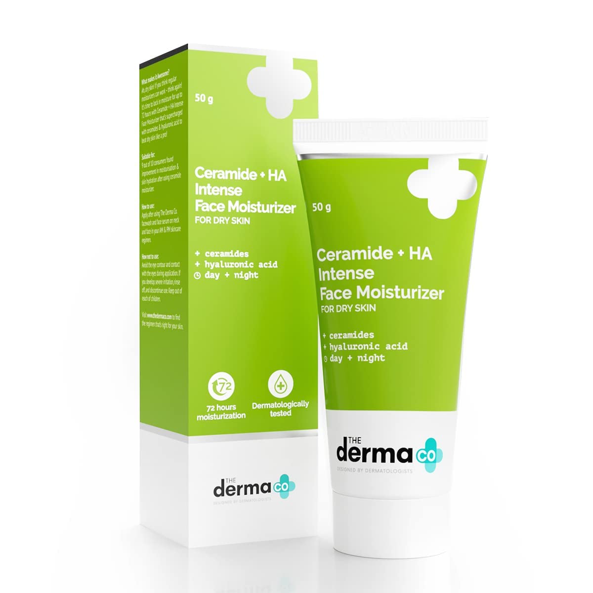 The Derma Co Ceramide + HA Intense Moisturizer Cream Acid 50g MRP  558