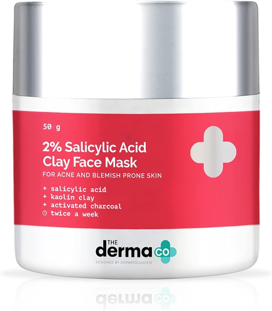 The Derma Co 2% Salicylic Acid Clay Face Mask for Men and Women 50g MRP 798