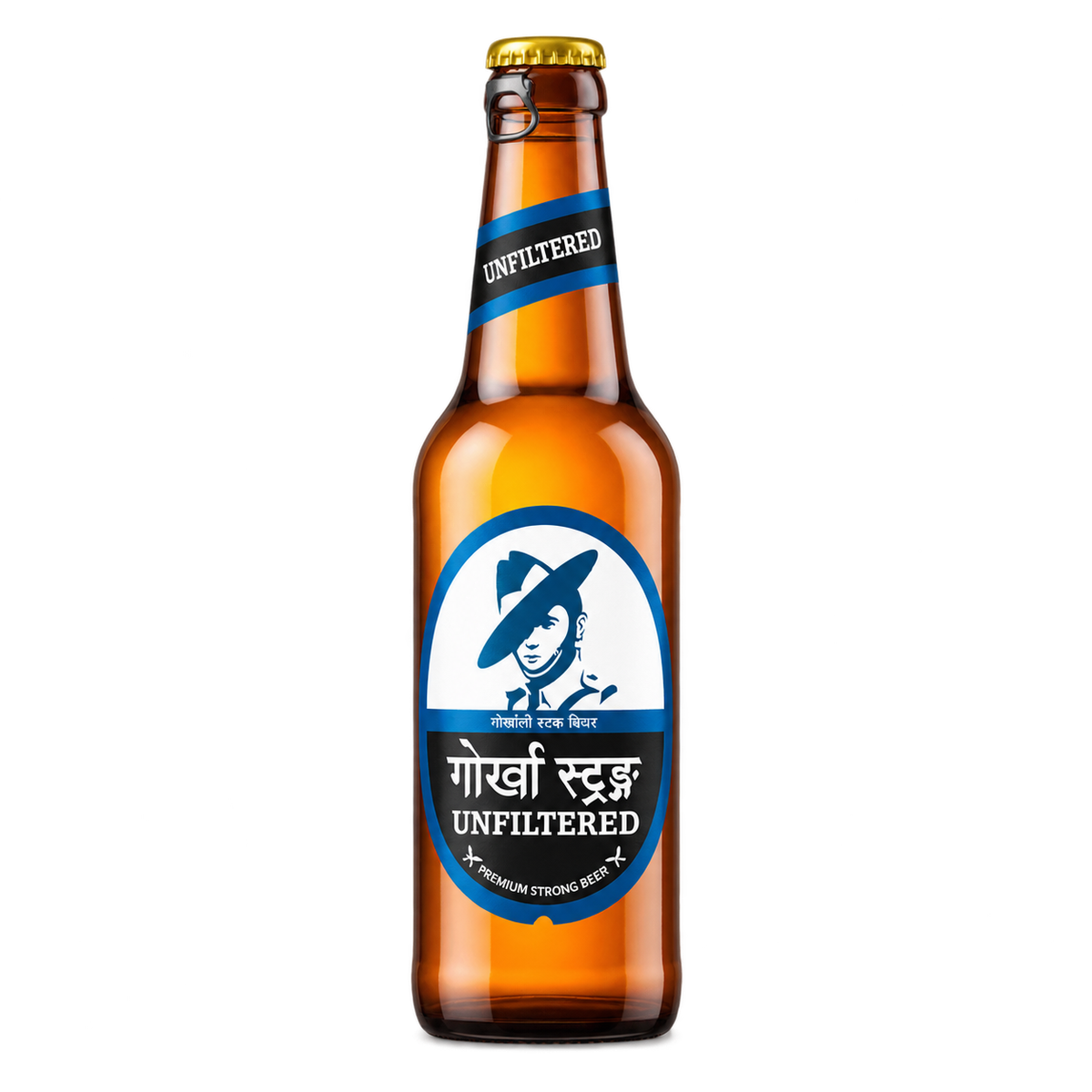 Gorkha Strong Unfiltered Beer 330ml MRP 200