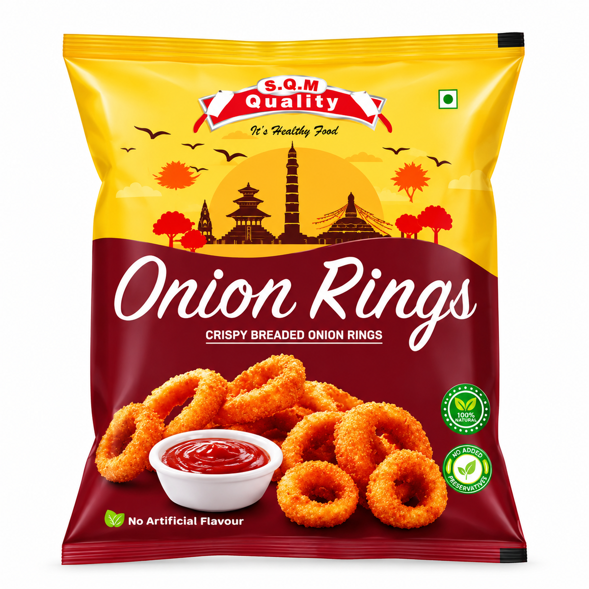 S.Q.M. Quality Onion Ring 500g MRP 340