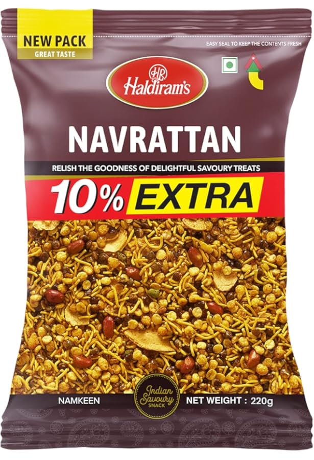 Haldiram Navarattan Namkeen 360g MRP 247