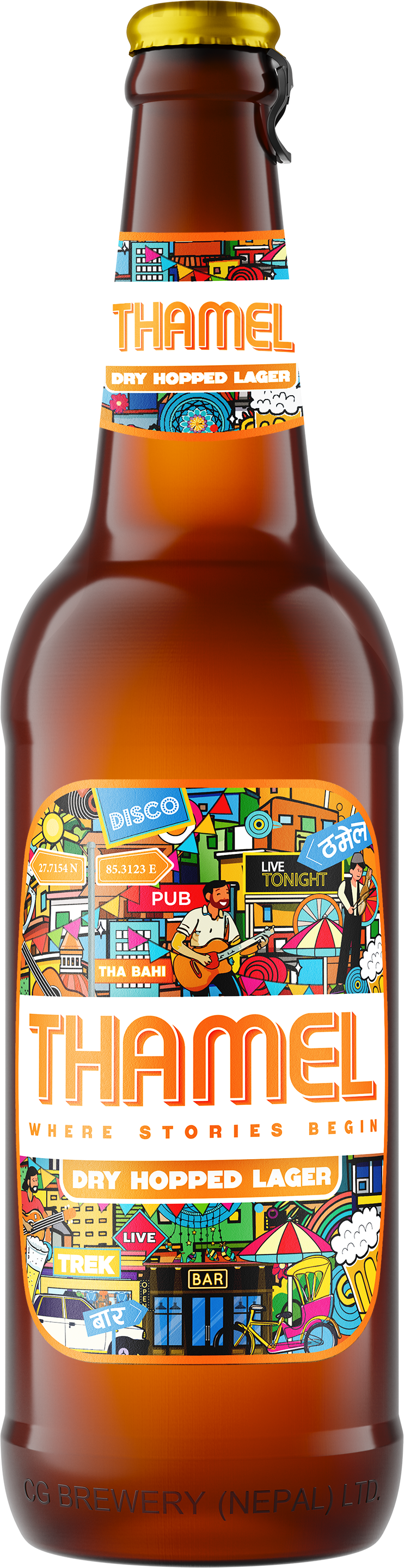 Thamel Dry Hopped Lager Bottle 650ml MRP 450
