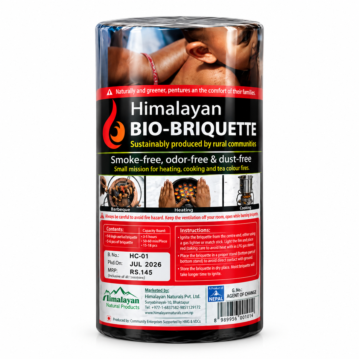 Himalayan Charcoal Bio-Briquette Roll MRP 145