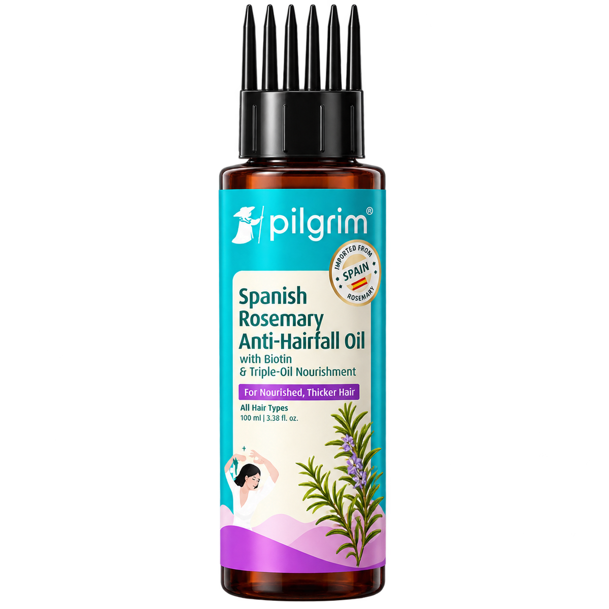 Pilgrim Spanish Rosemary & Biotin Hair Growth Oil 100ml MRP 552