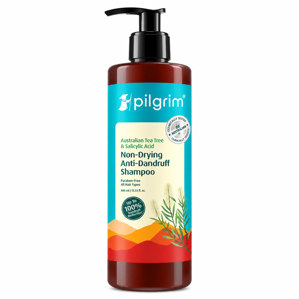 Pilgrim Australian tea tree anti dandruff shampoo 400ml MRP 872