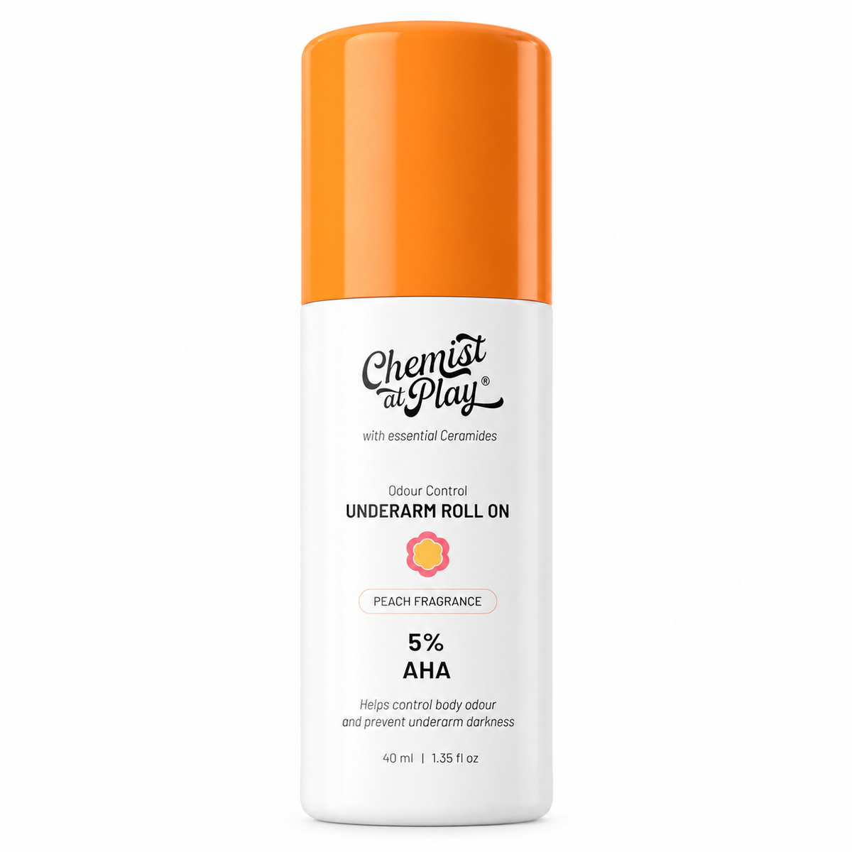 Chemist at Play Under Arm Roll on Peach - Rectangular MC 40ml MRP 638