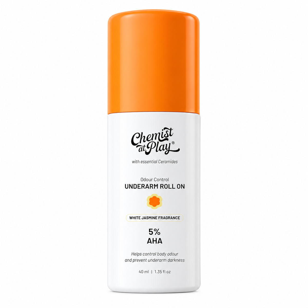 Chemist at Play Under Arm Roll on White Jasmine - Rectangular MC 40ml MRP 638