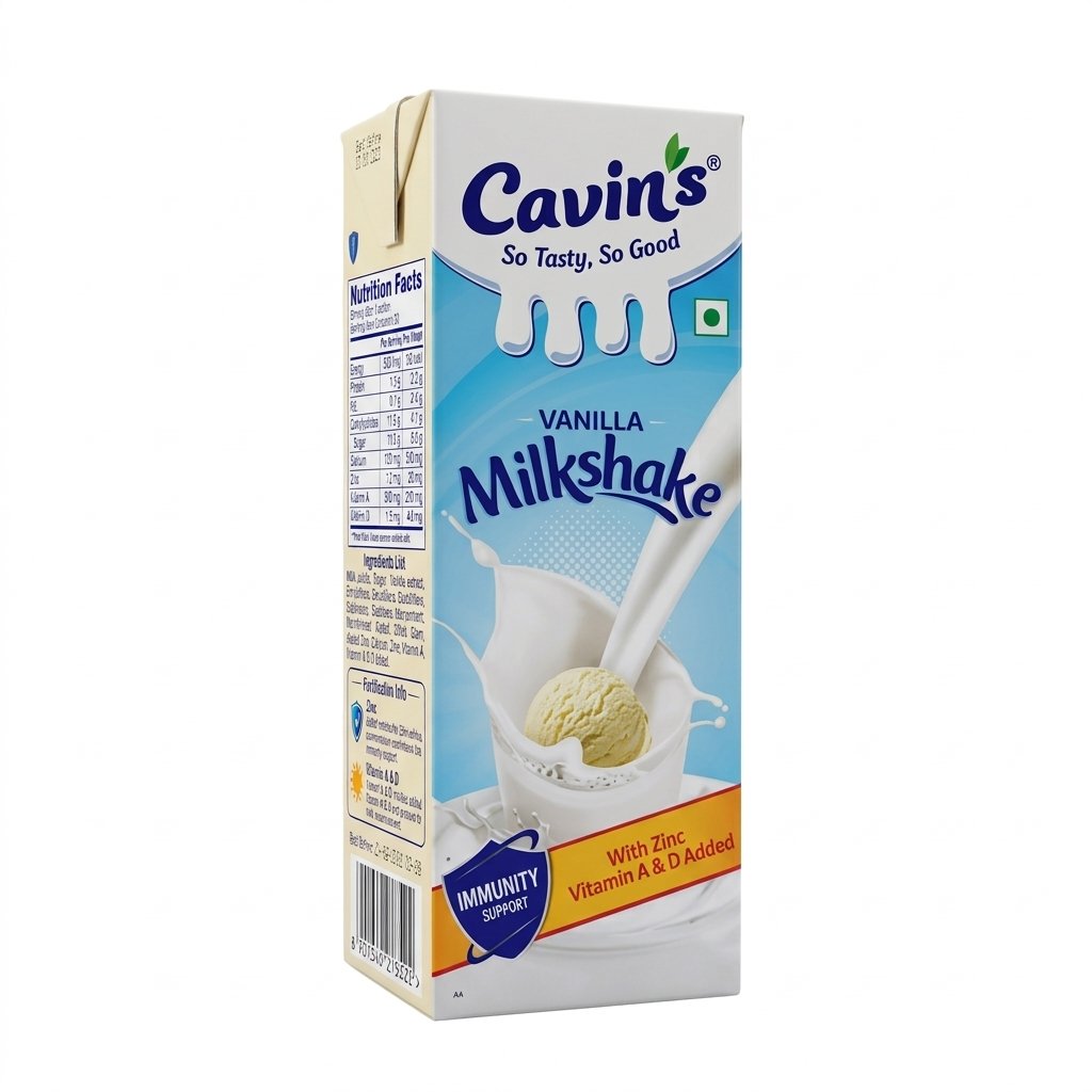 Cavin's Vanilla Milkshake 170ml MRP 95