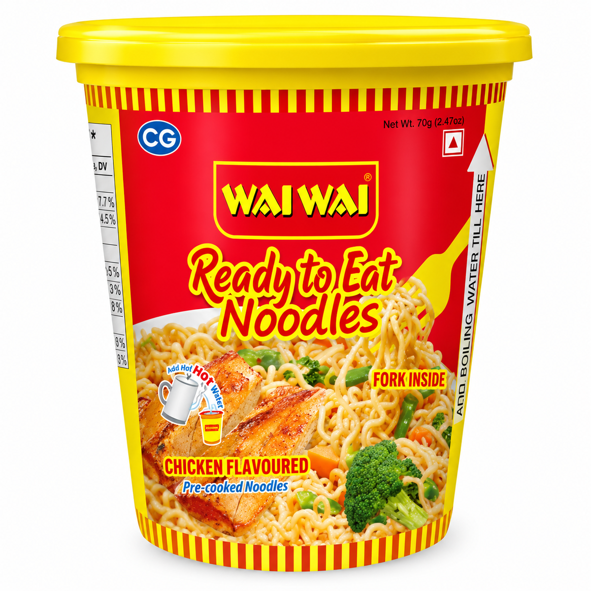 Wai Wai Cup Noodles Chicken 65g MRP 75