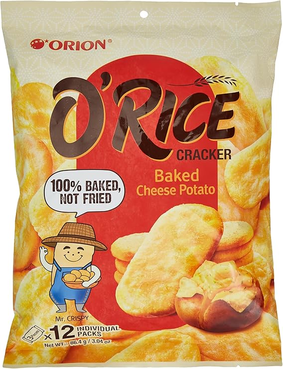 Orion O'Rice Cheese Potato Cracker 95g MRP 350