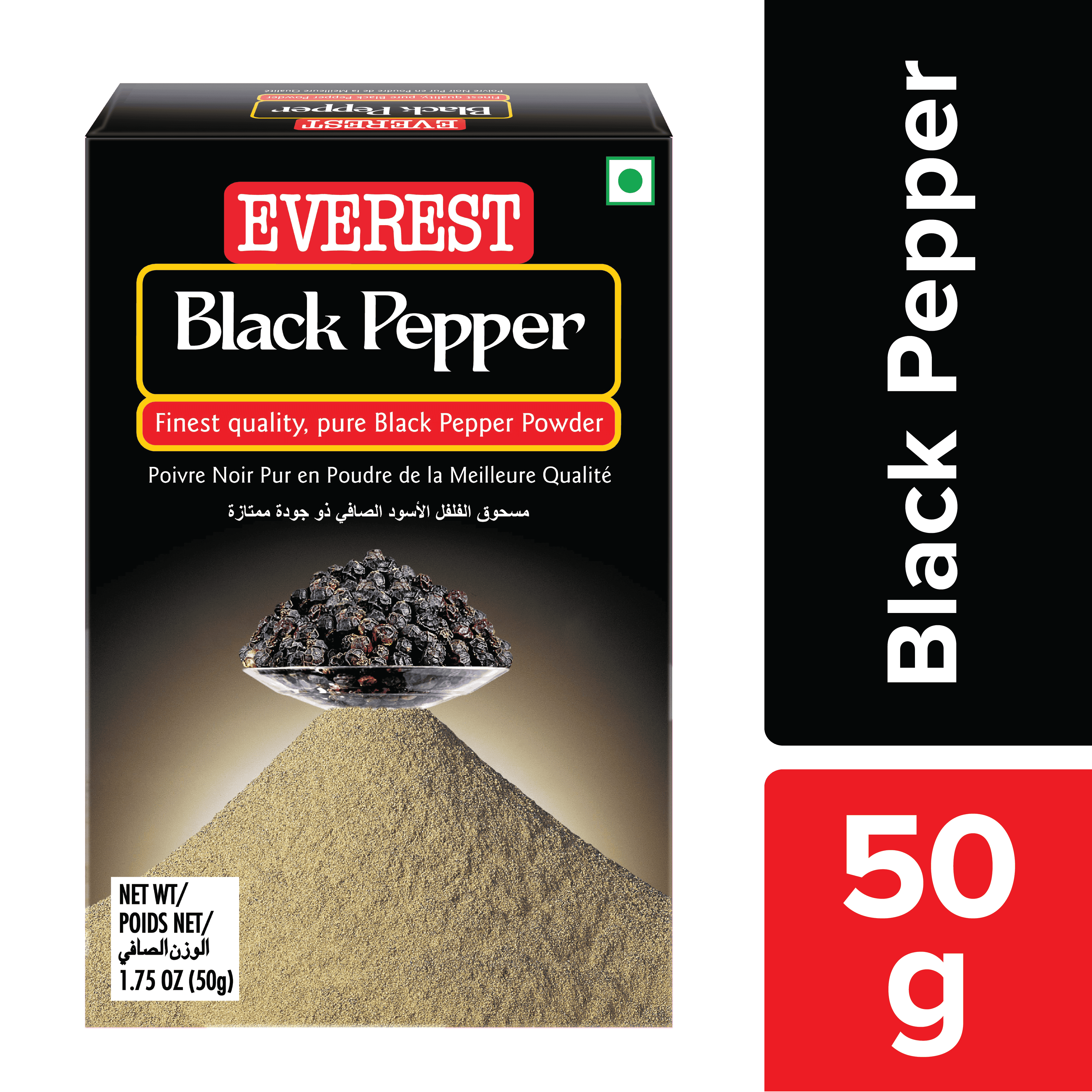 Everest Black Pepper Powder Powdered Spices 50g MRP 211