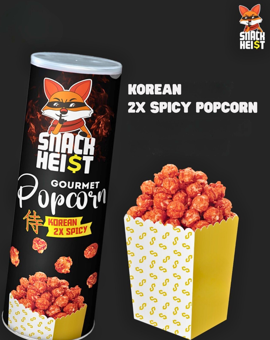 Snackheist Gourmet Popcorn Korean 2XSpicy Flavor MRP250