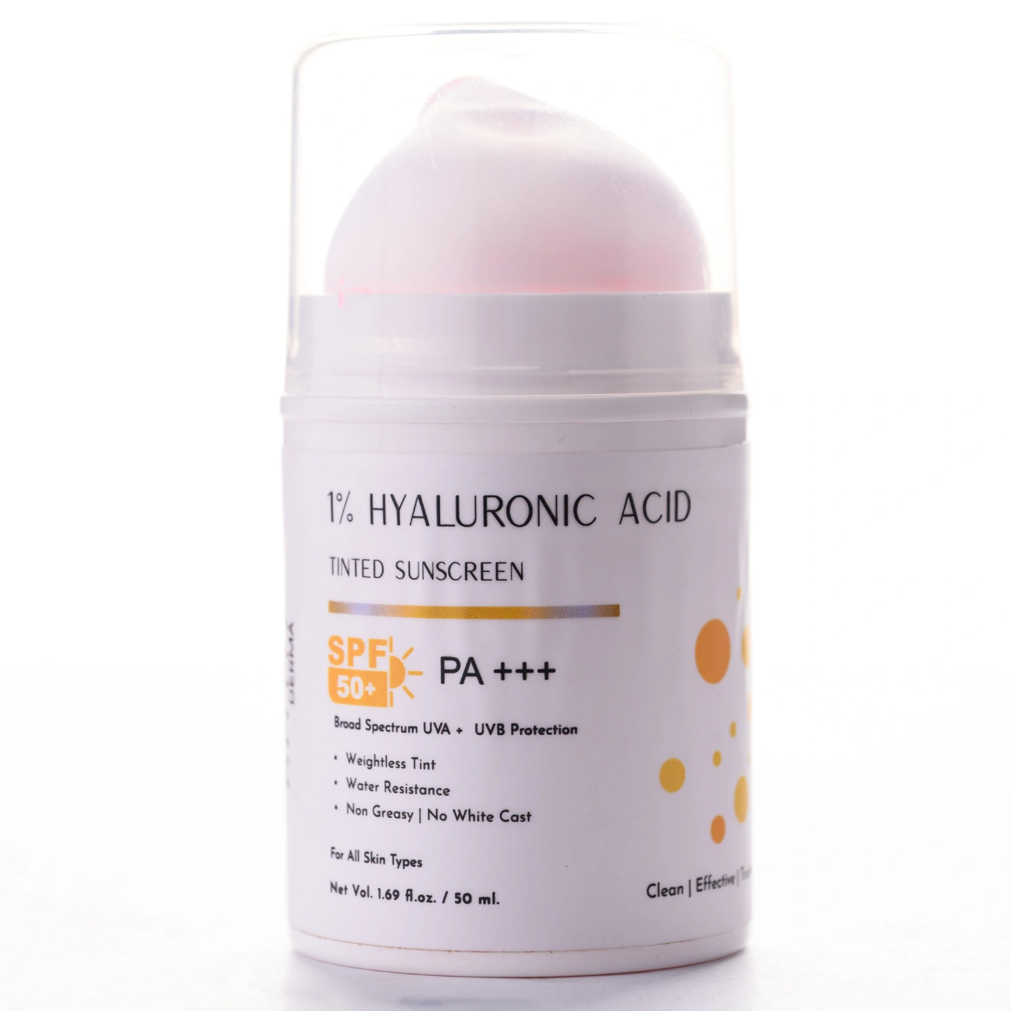 Hyaluronic Acid Sunscreen SPF 50+ | Hydrating Tinted Sunscreen Nepal 50ml MRP 1050