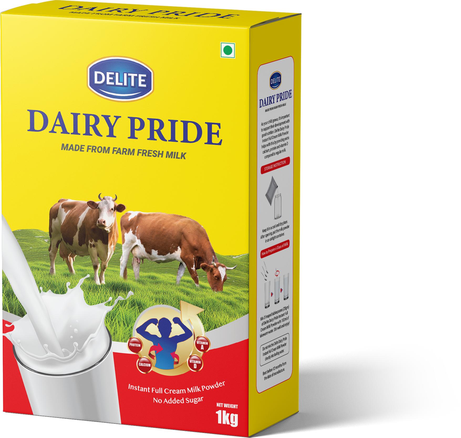 Delite Dairy Pride Milk Powder 1000g MRP 2100