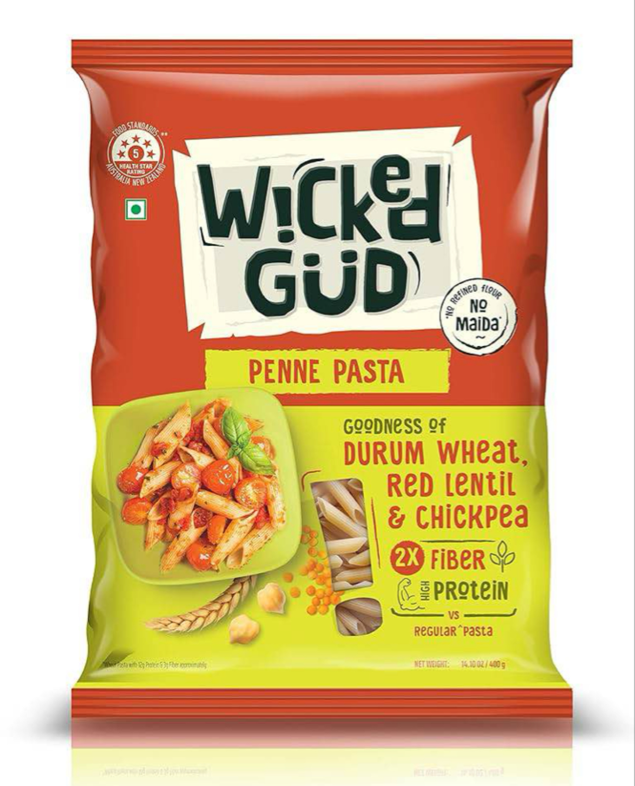 Wicked Gud Penne Pasta 400gm MRP400
