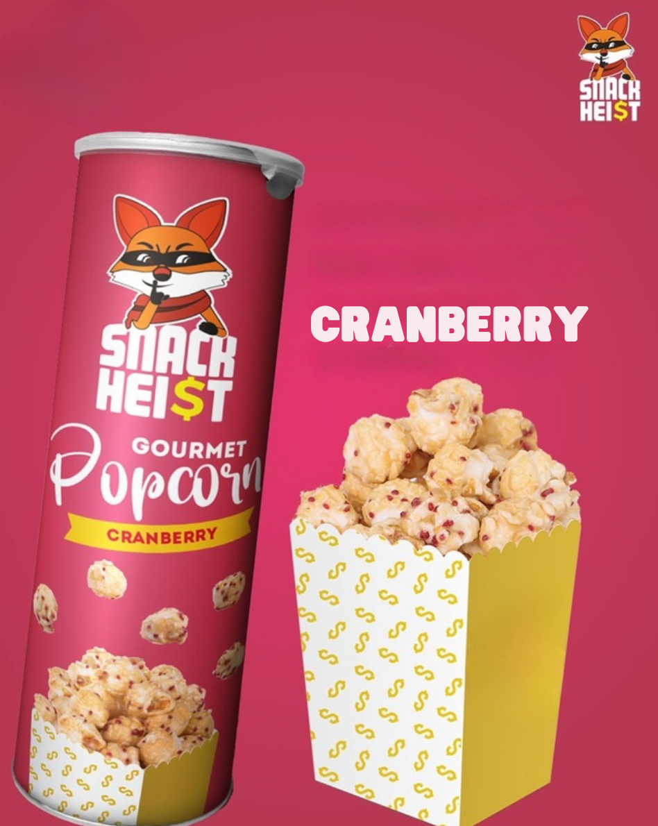 Snackheist Gourmet Popcorn Cranberry Flavour