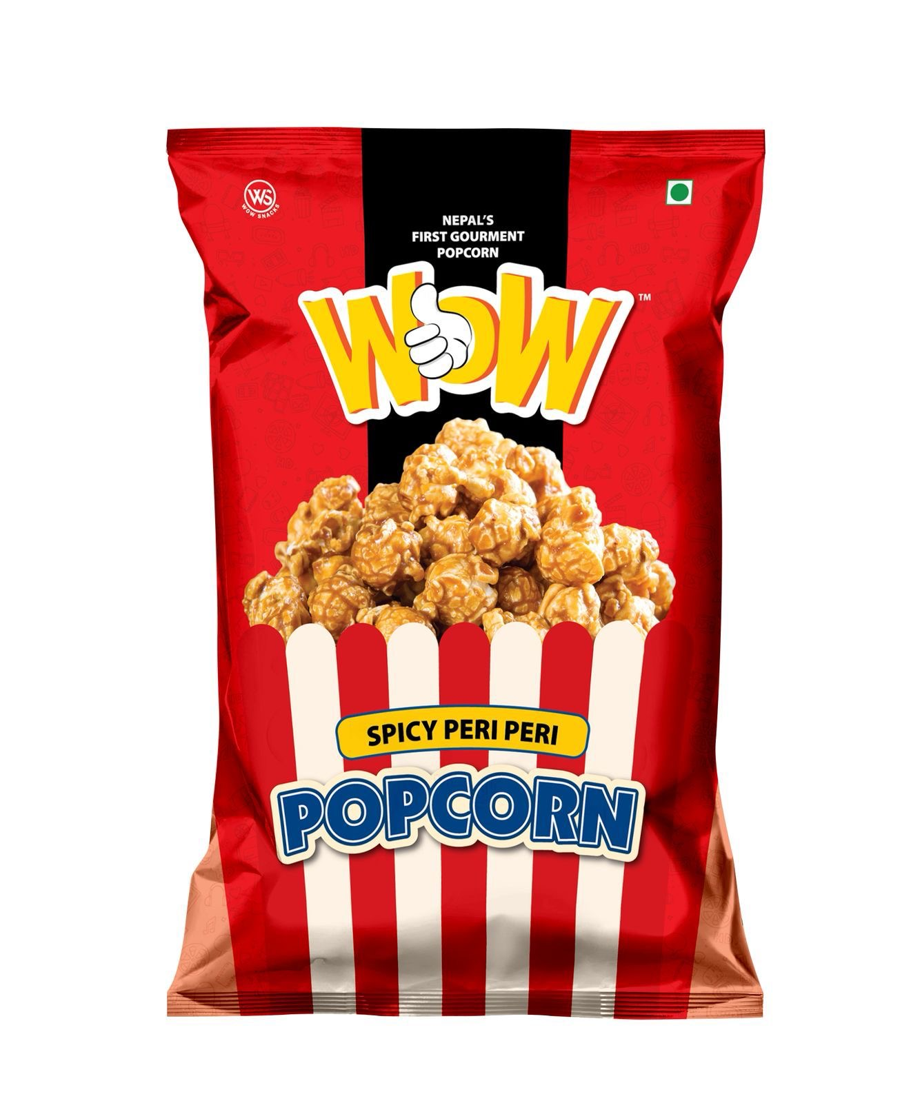 Wow Spicy Peri Peri Gourment Popcorn Family Pack MRP 250
