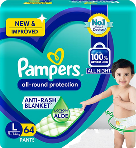 Pampers Pant 64'S  Baby Diapers  MRP 2318