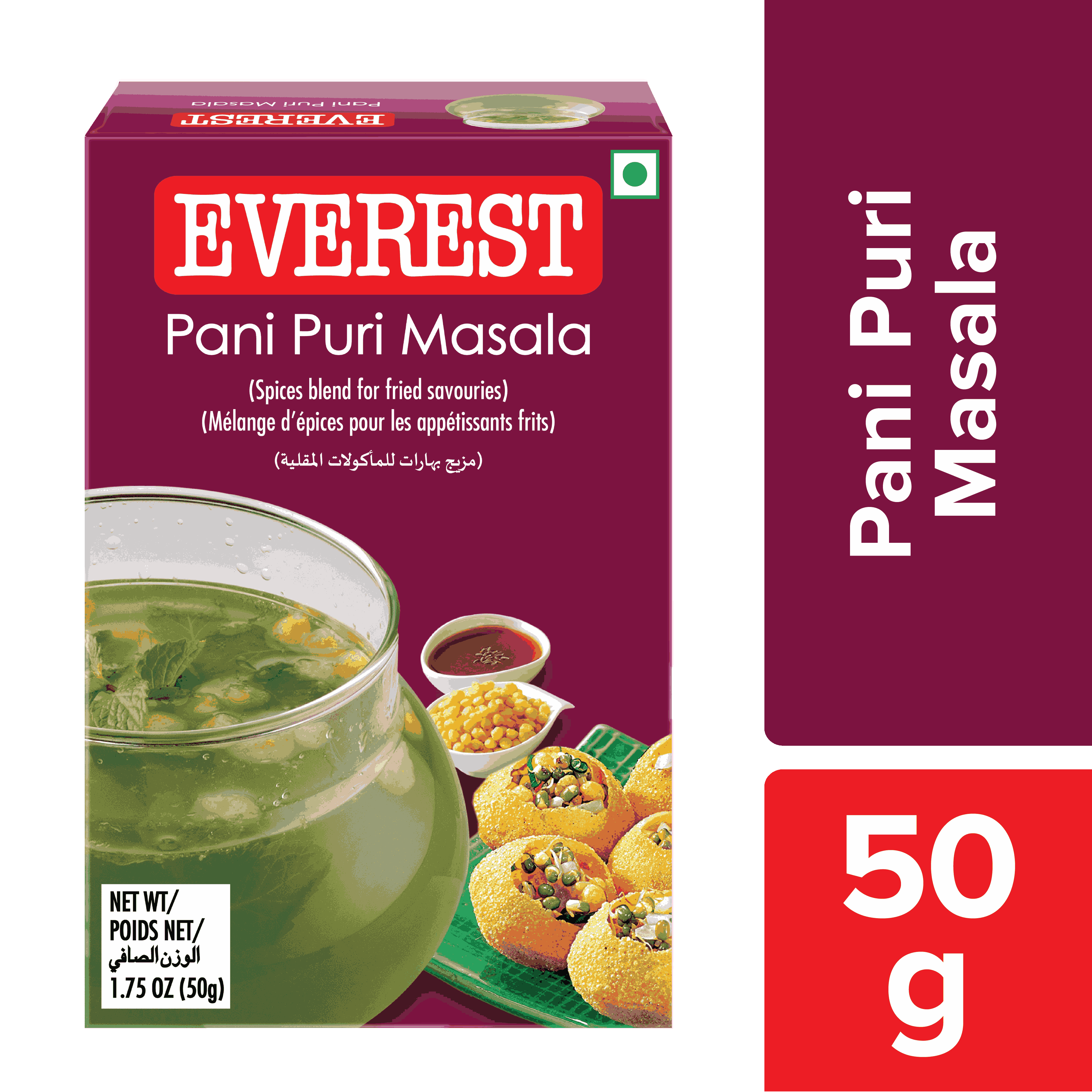 Everest Panipuri Masala Powdered Spices 50g MRP 108