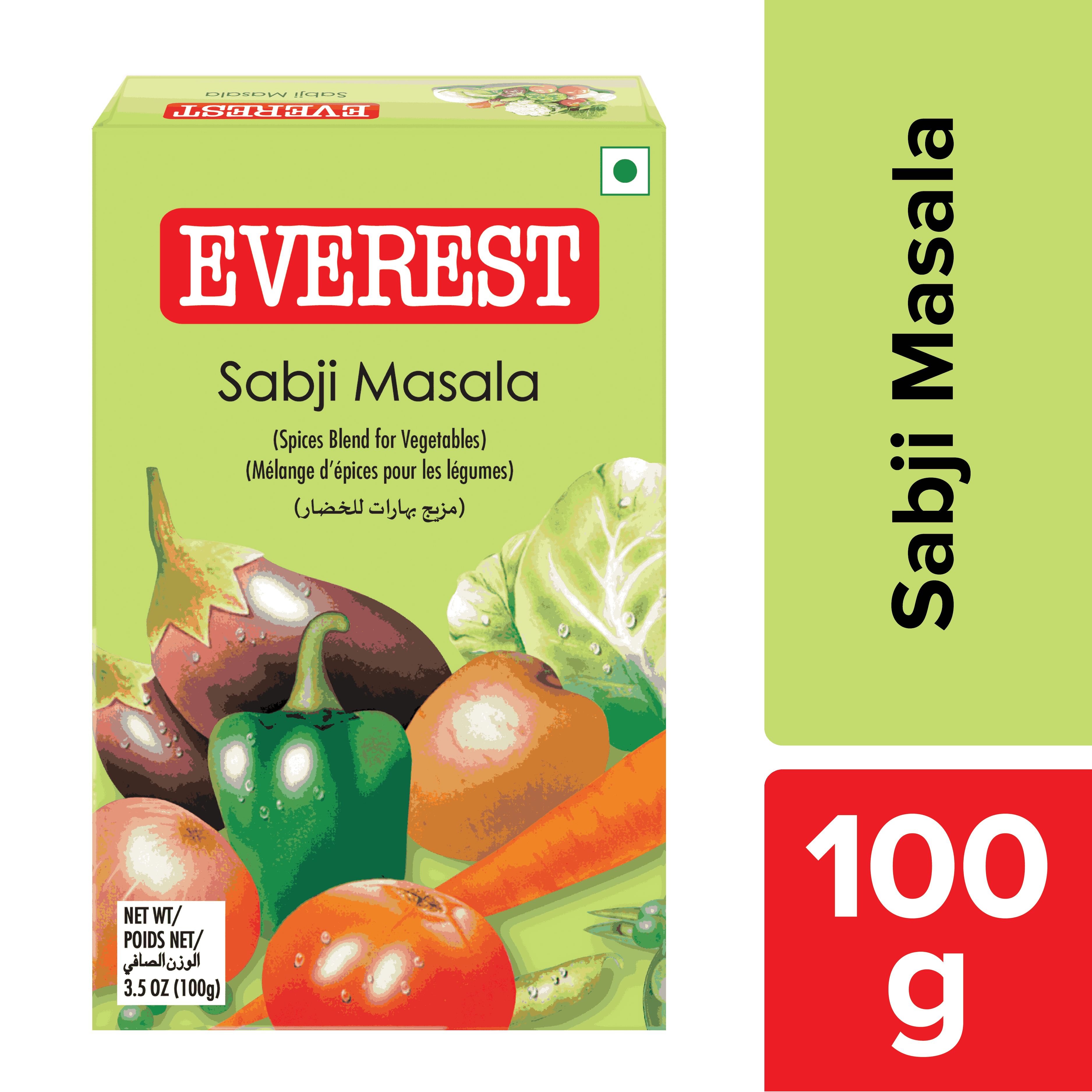 Everest Sabji Masala Powdered Spices 100g MRP 172