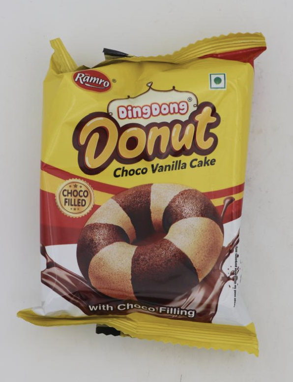 Dingdong Choco Vanilla Donut Cake 50g MRP 50
