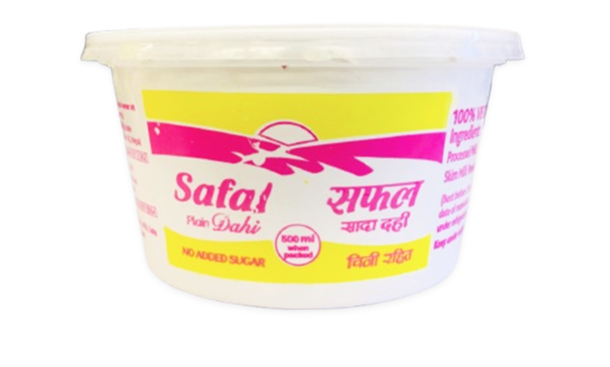 Safal Plain Yoghurt 500 mL MRP 100