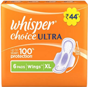 Whisper Choice 6'S Sanitary Pads 6pcs MRP 85