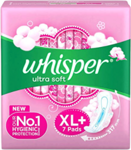 Whisper Ultra Soft XL 6'S Sanitary Pads  MRP 104