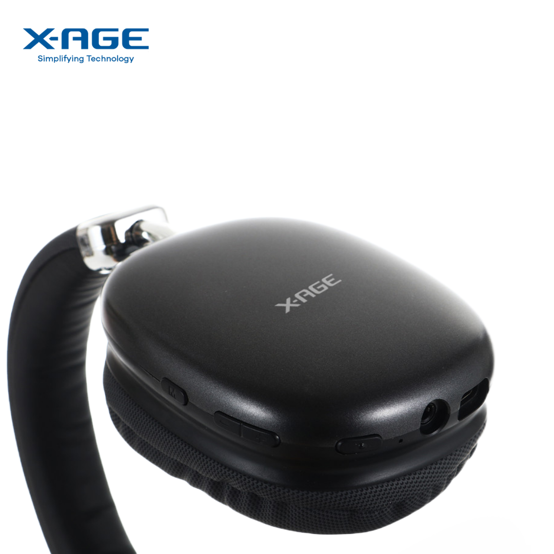 X-Age Bluetooth Black XBH04 Headphones 1Pcs MRP 4000