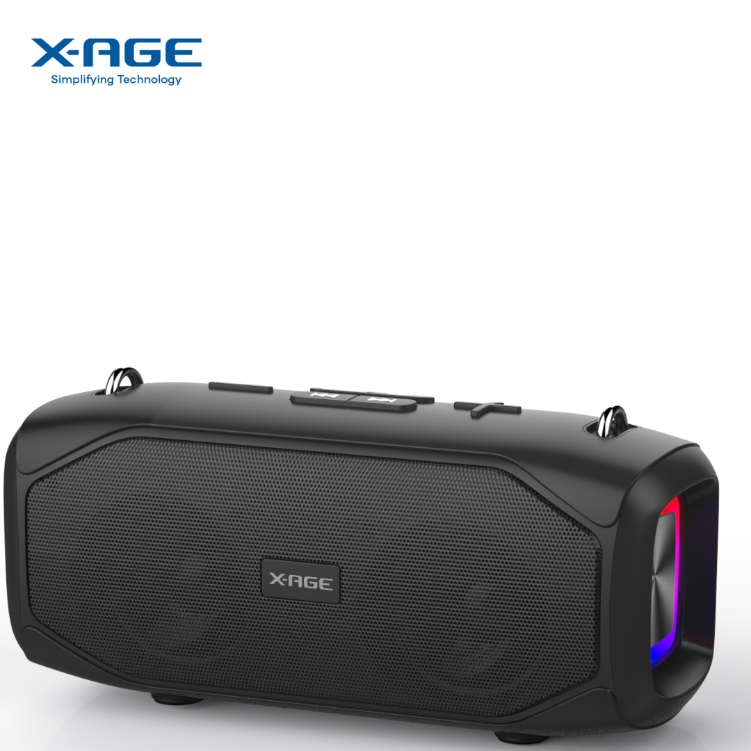 X-Age ConvE Stereo 20W Bluetooth (XBS09)-Black Speakers 1Pcs MRP 5500