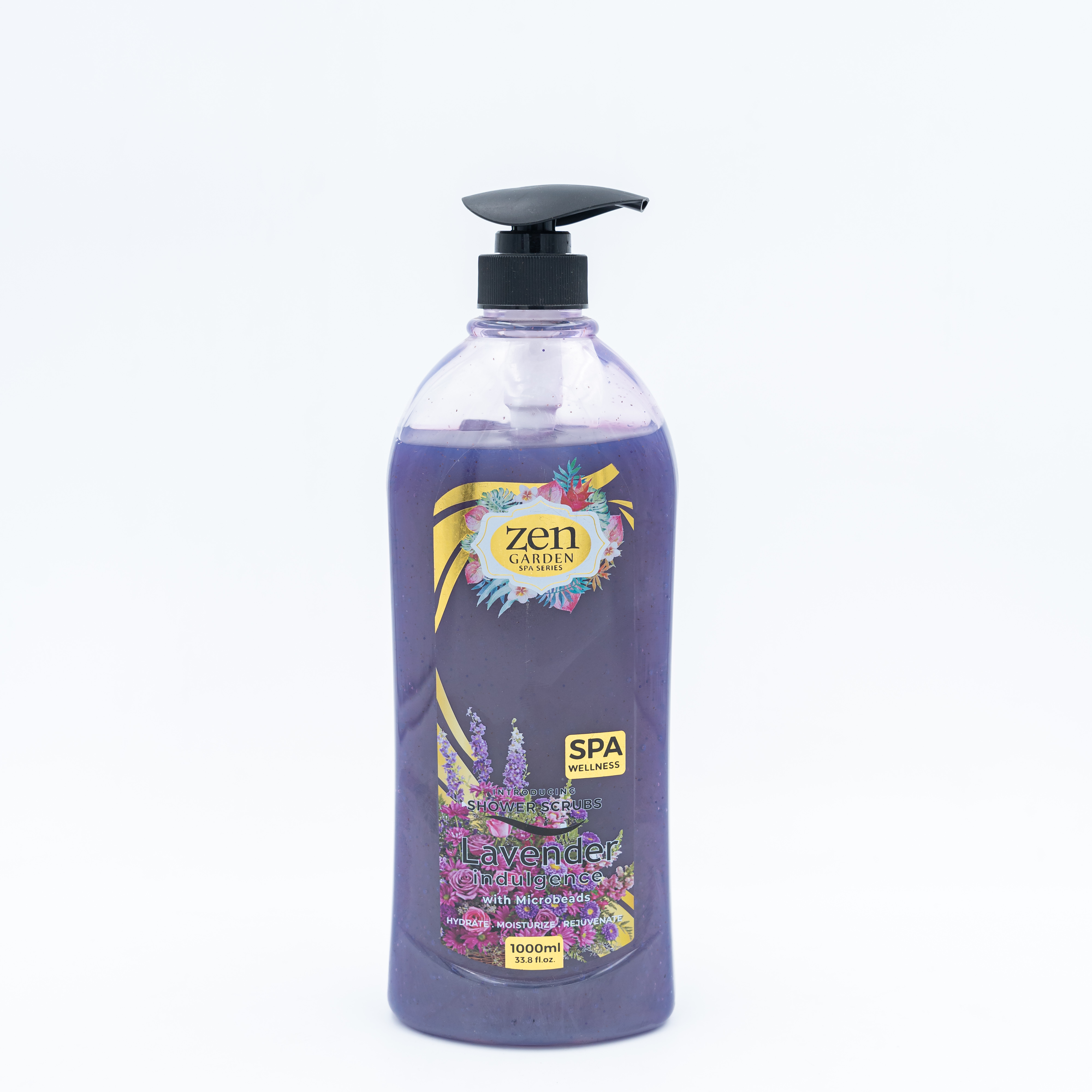Zen Garden Lavender Shower Scrub Spa Body Wash 1L MRP 1024