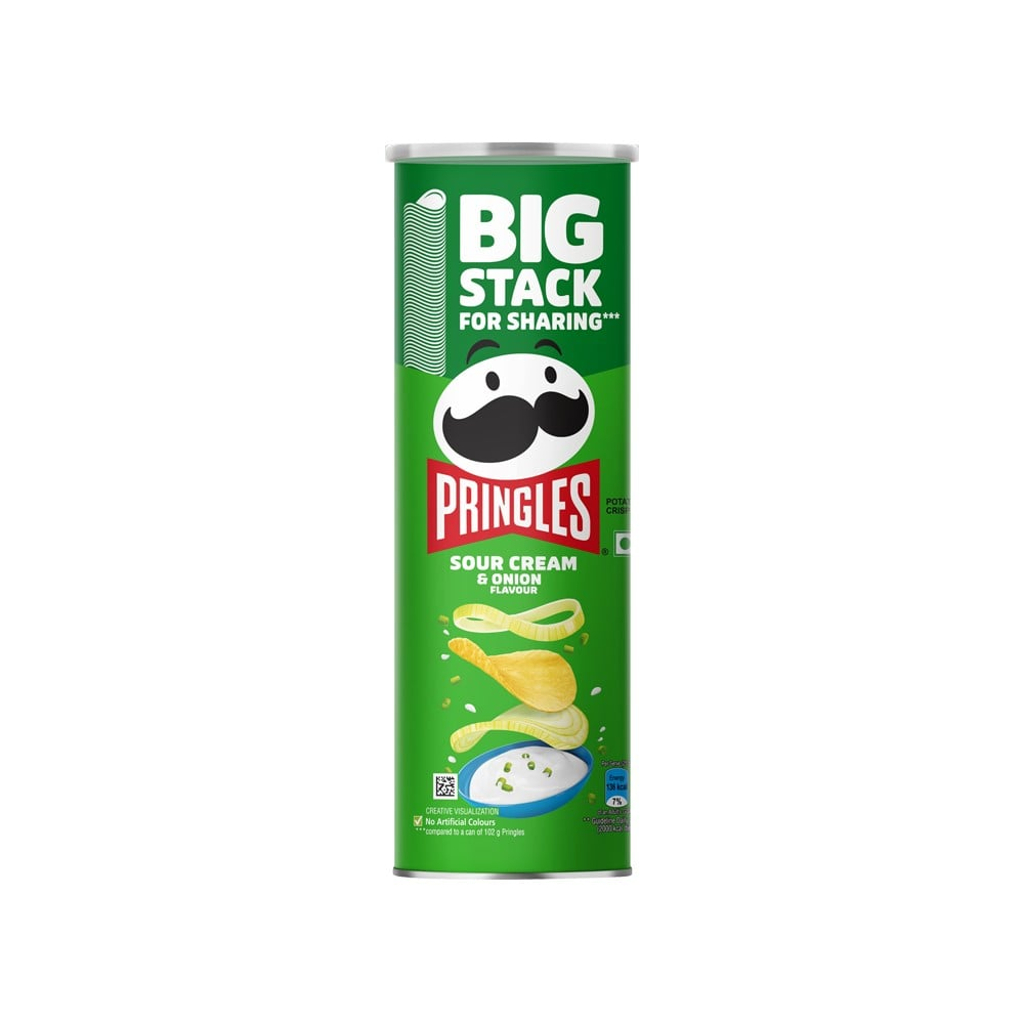 Pringles Sour Cream & Onion Chips 102g MRP 280