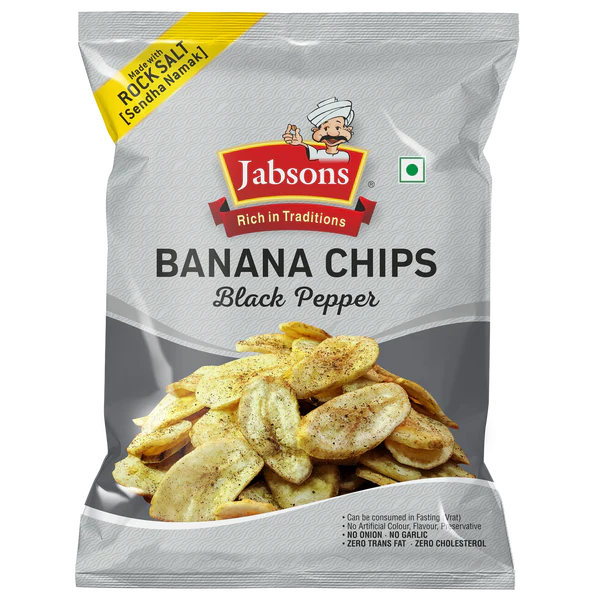 Jabsons Foods Namkeen Banana Black Pepper MRP 210