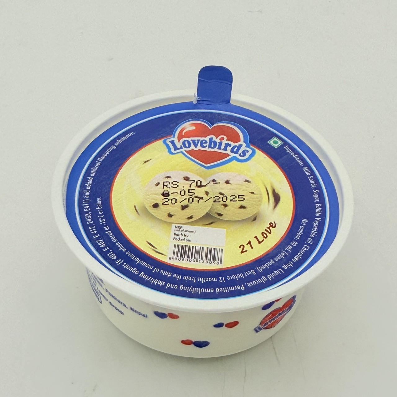 Lovebirds 21 Love Big Cup Icecream Tub 21 L MRP 70