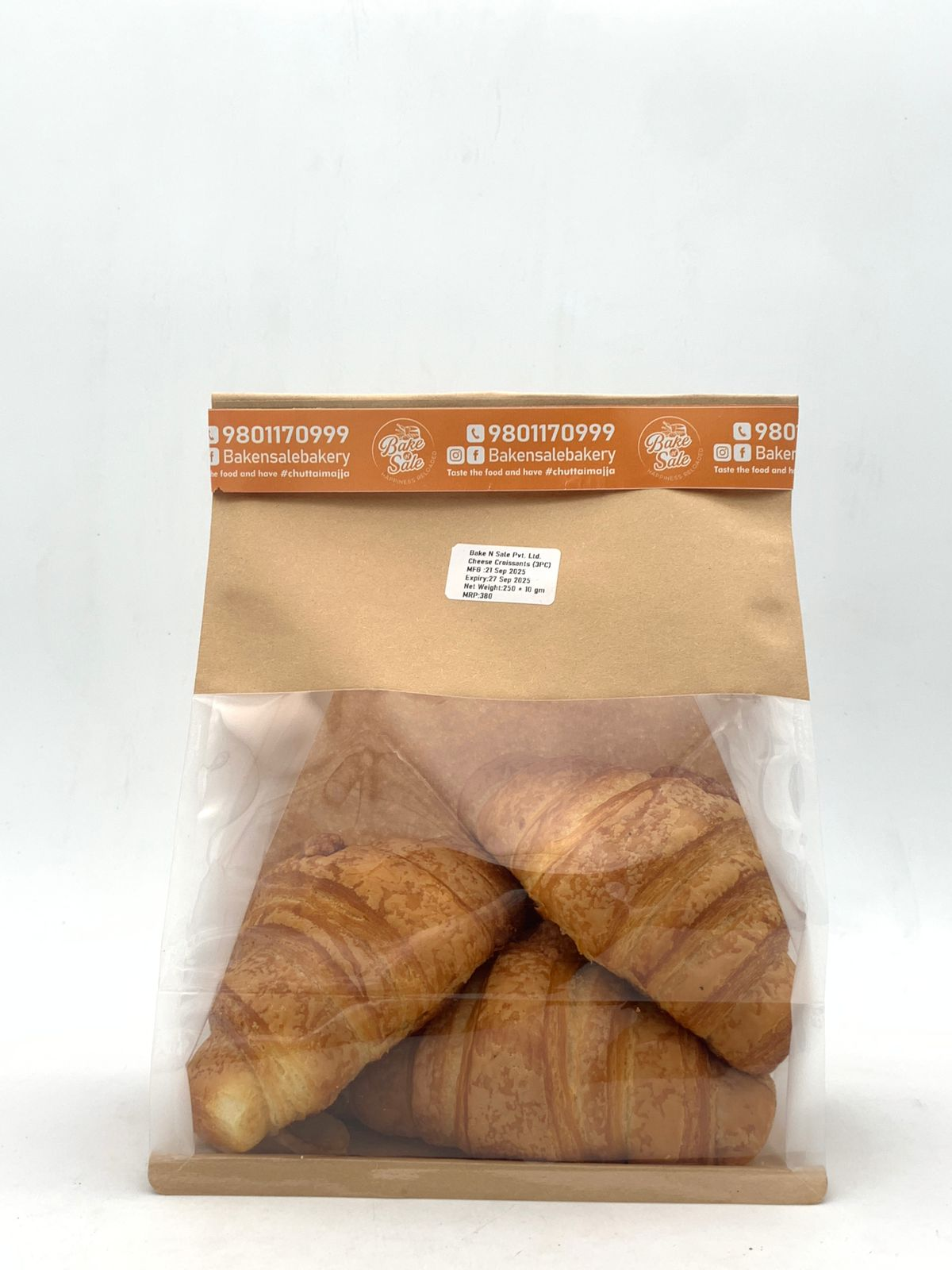 Bake N Sale Cheese Croissant 250g MRP 380