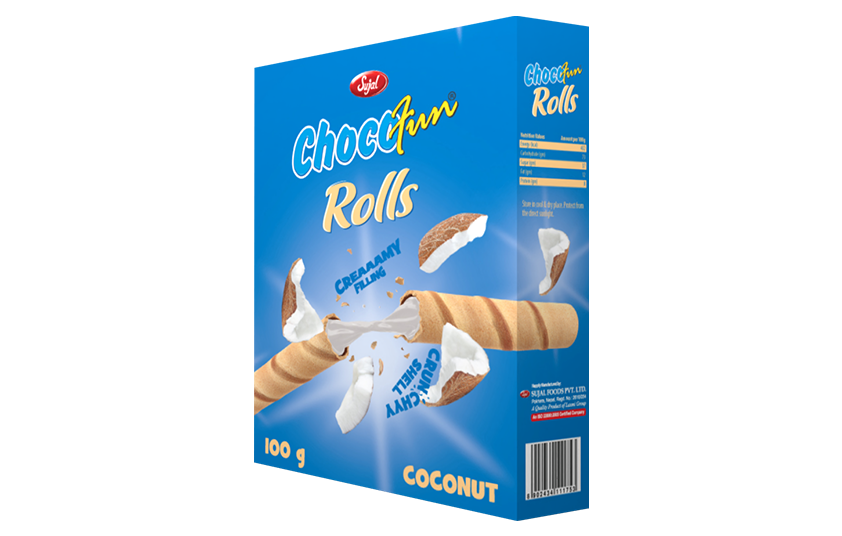 Chocofun Rolls (Box) Coconut MRP 170