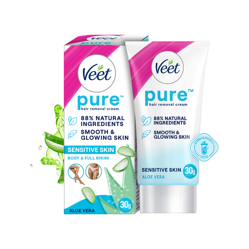 Veet Cream for Sensitive Skin Hair Remover 30g MRP 174.4