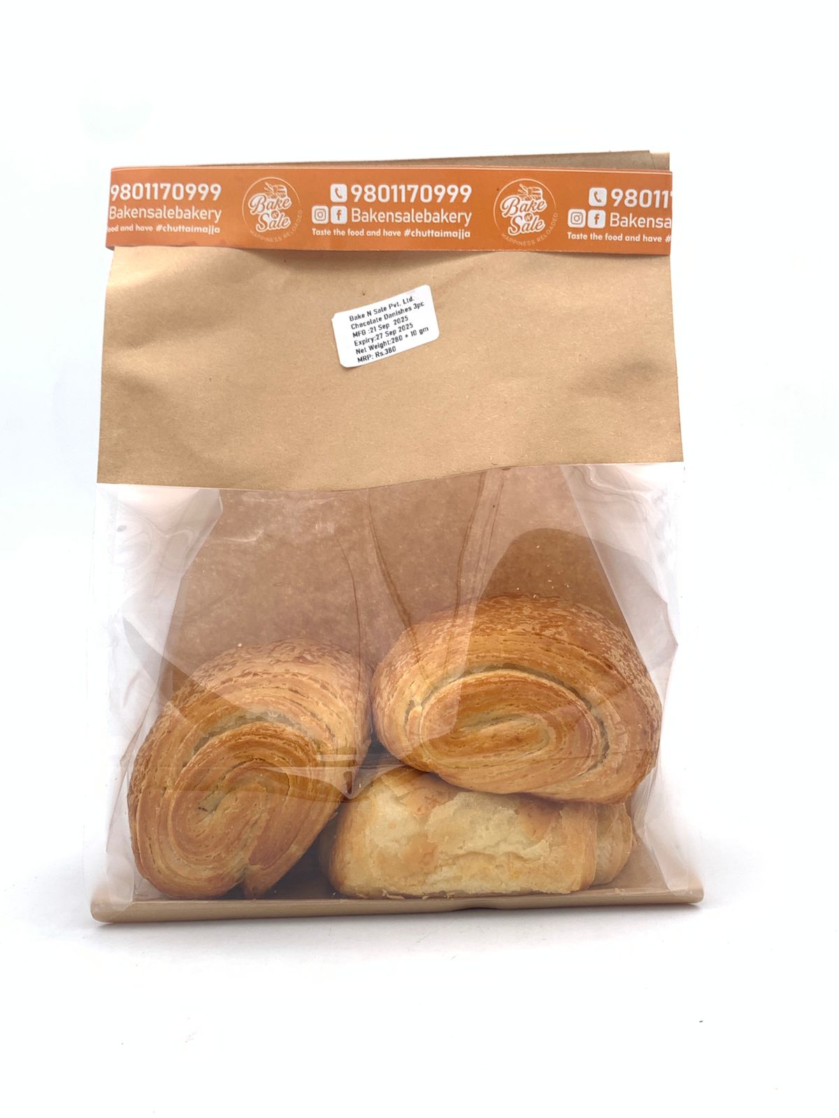 Bake N Sale Chocolate Danish 280g MRP 380